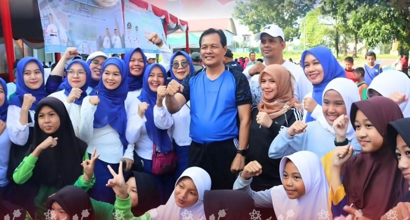 Muara Enim Lawan Asma, Bupati Senam Bersama dan Ajak Hidup Sehat