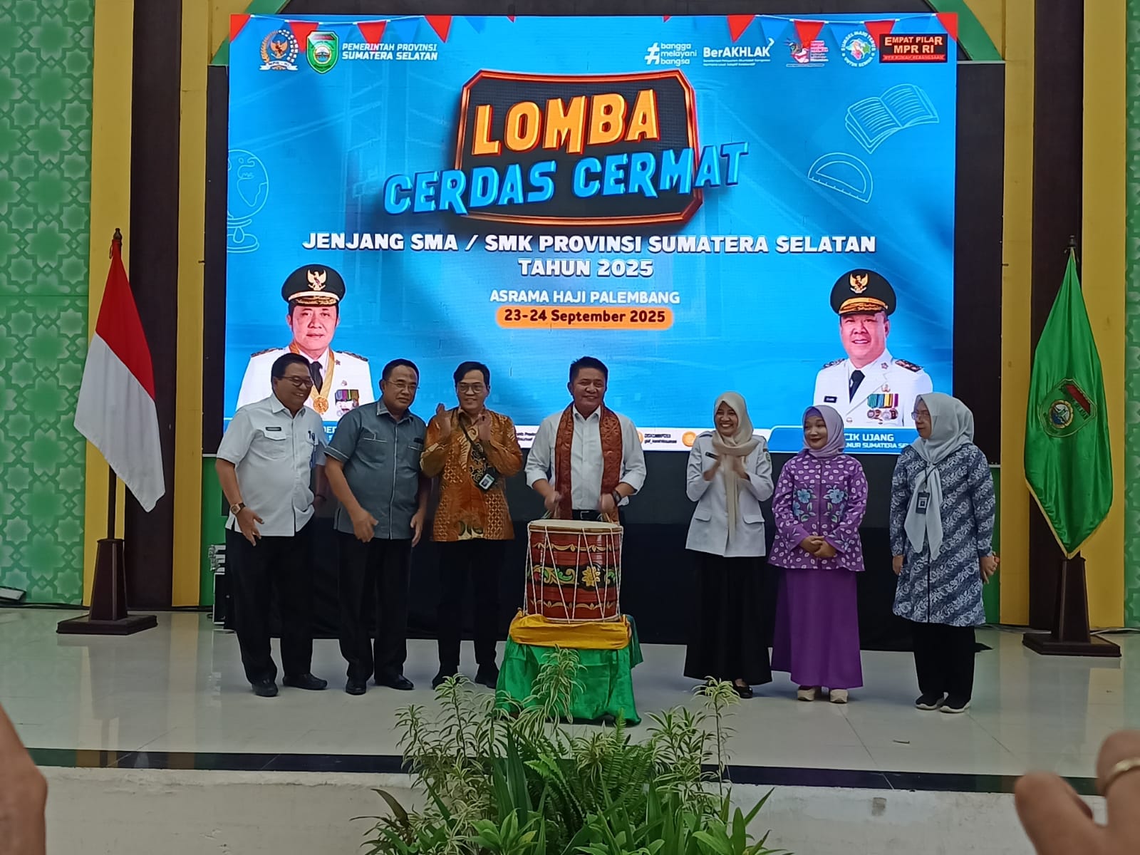 Pembukaan Lomba Cerdas Cermat Dan Sosialisasi Empat Pilar MPR RI Tingkat Provinsi Sumsel Tahun 2025