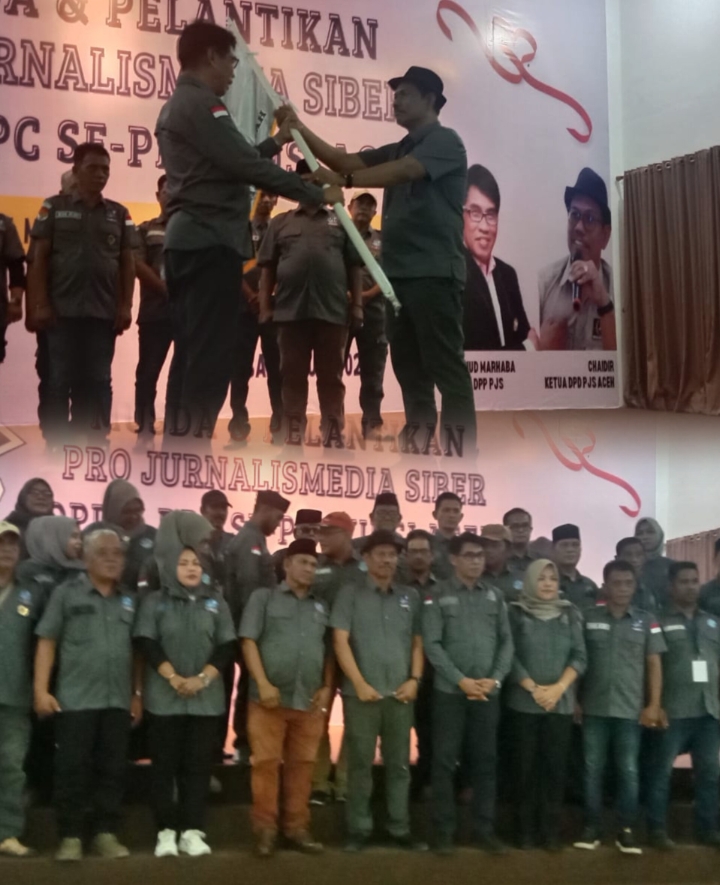 Mahmud Lantik Chaidir sebagai Ketua DPD PJS Aceh