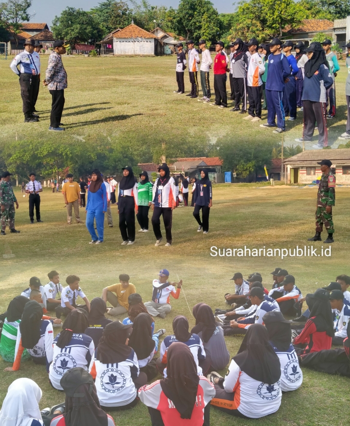 Pasukan Pengibar Bendera Kecamatan Kroya Berlatih Menuju HUT RI ke-80